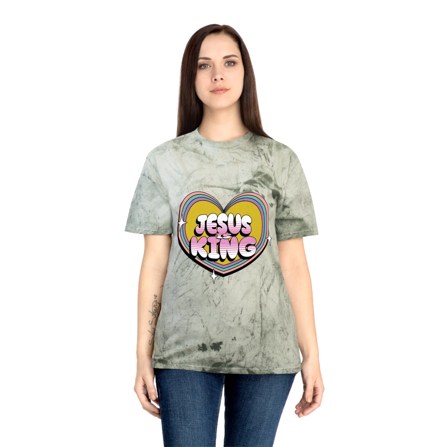 Jesus Is King- Love Unisex Color Blast T-Shirt