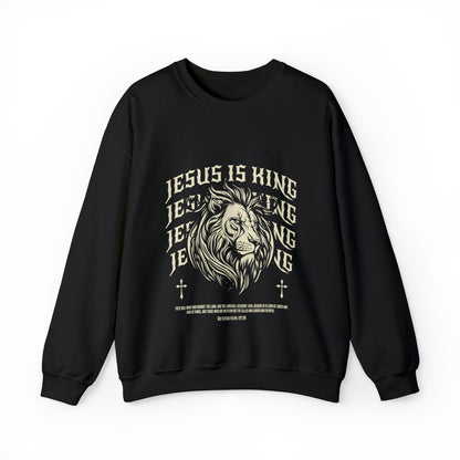 Jesus is King Lion Crewneck- Multiple Colors