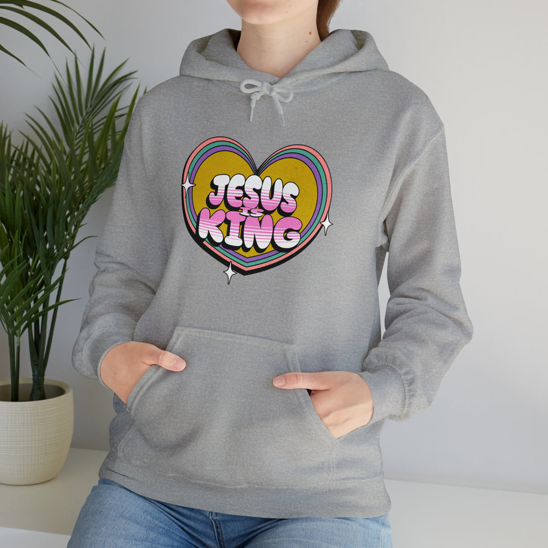 Jesus Is King- Love Unisex Hooded Sweatshirt