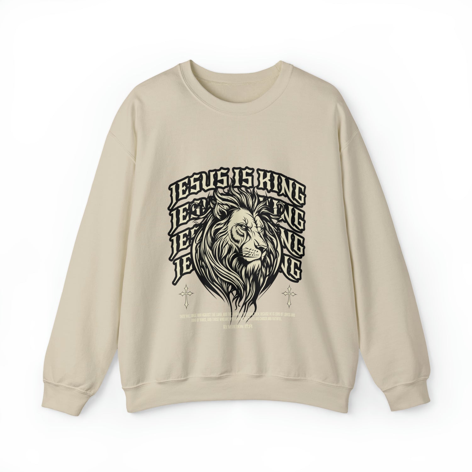 Jesus is King Lion Crewneck- Multiple Colors