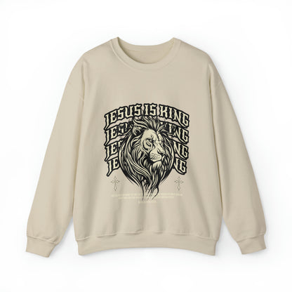 Jesus is King Lion Crewneck- Multiple Colors