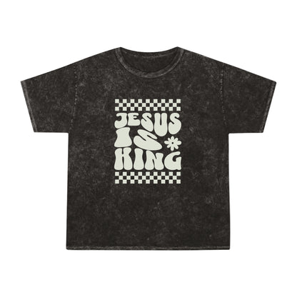 Jesus Is King- Peace Unisex Mineral Wash T-Shirt