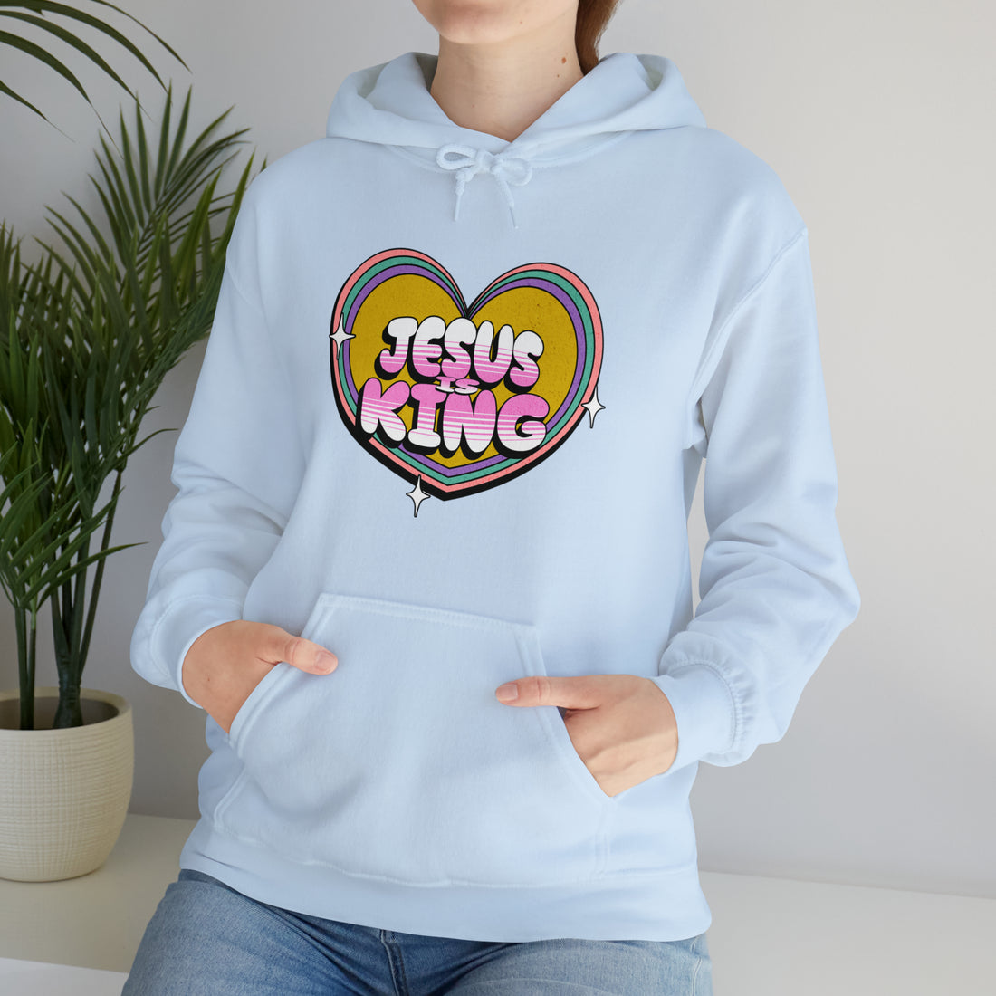 Jesus Is King- Love Unisex Hooded Sweatshirt