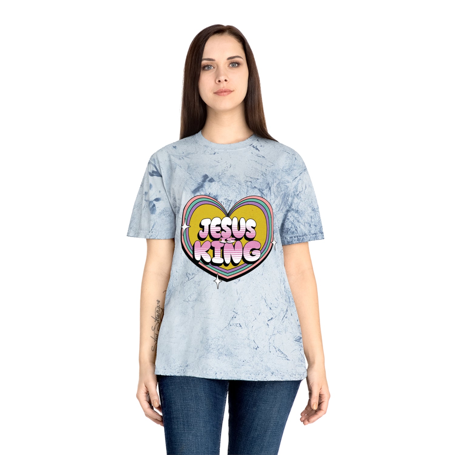 Jesus Is King- Love Unisex Color Blast T-Shirt