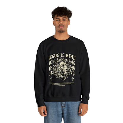 Jesus is King Lion Crewneck- Multiple Colors