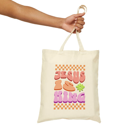 Jesus Is King- Pastel Peace Tote