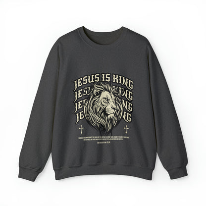 Jesus is King Lion Crewneck- Multiple Colors