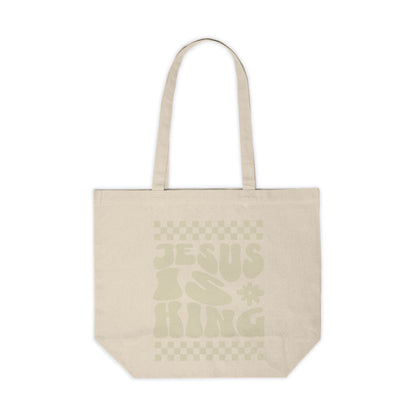 Jesus is King Neutral Tote